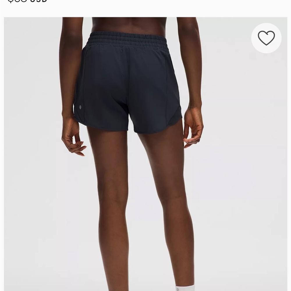 Lululemon Hotty Hot High-Rise Lined Short 4" Size 4 True Navy